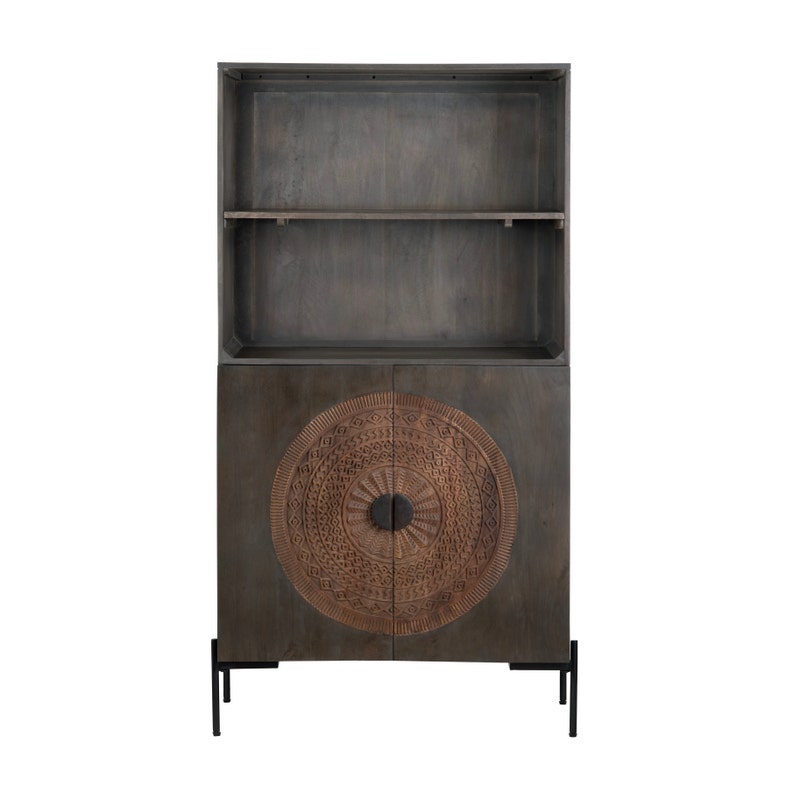 Crestview Collection Sienna Brown Bookshelf CVFNR4604