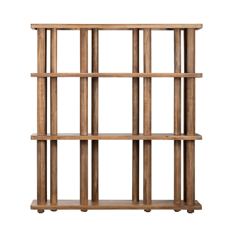 Crestview Collection Cairo Brown Wide Bookshelf CVFNR4804