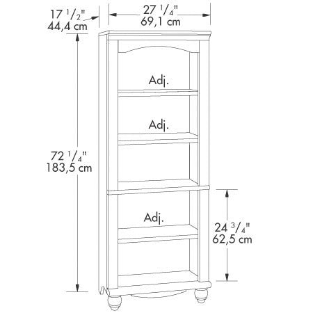 Elegant Display Shelf Bookcase