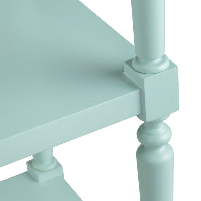 Crestview Collection Evermore Five Shelf Turquoise Etagere CVFDR1029