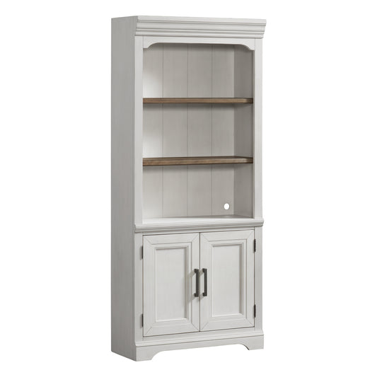 Intercon - Drake 76" Bunching Bookcase w/Door - DK-HO-7632BD-RFO-C