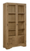 Victoria Tall Display Cabinet Cashew