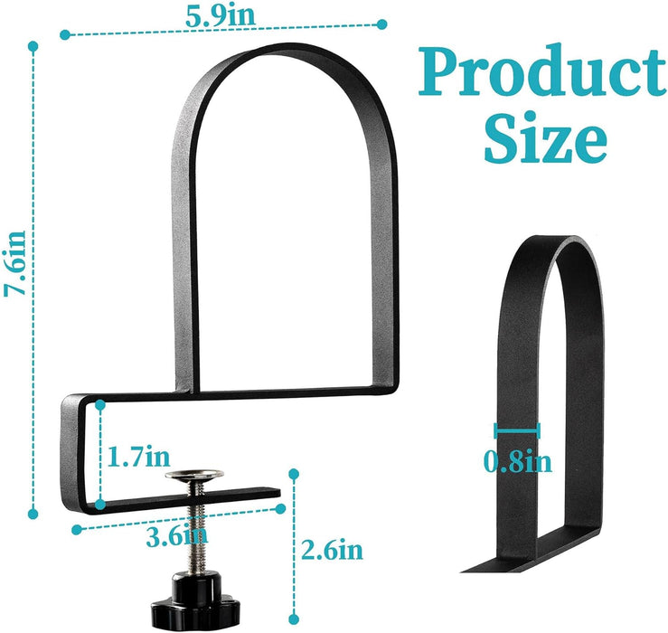 Adjustable Heavy Duty Book Ends for Shelves - Black