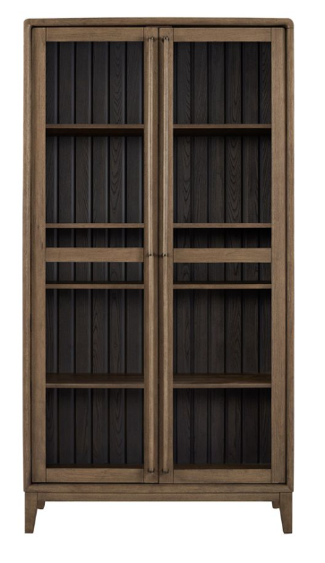 I Home Furnishings - Aurora Latte & Peppercorn Display Cabinet