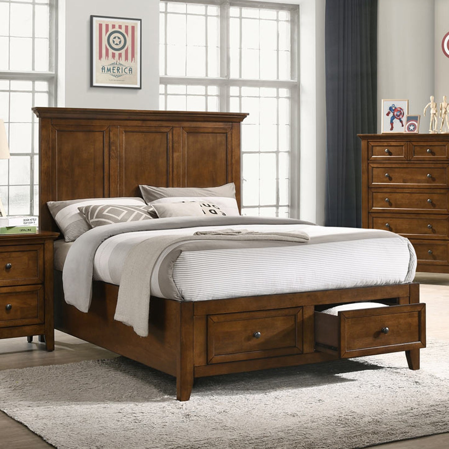 Intercon - San Mateo Youth Bookcase | Tuscan - SM-BR-4352BK-TUS-C