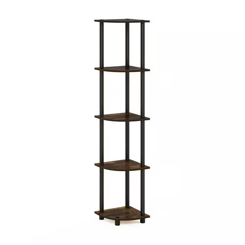 Modern Corner Bookcase 5-Shelves
