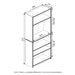 71-inch Tall 5-Shelf