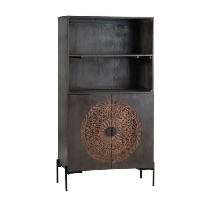 Crestview Collection Sienna Brown Bookshelf CVFNR4604