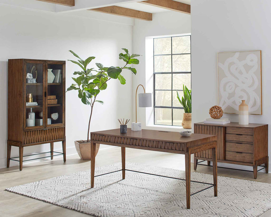 Delray 72″ H Glass Door Bookcase/Display Cabinet