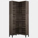 Corner Bookcase Dark Gray 71-Inch