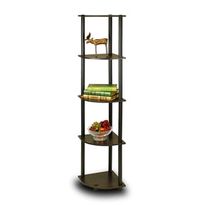 5-Tier Corner Display Shelf Bookcase
