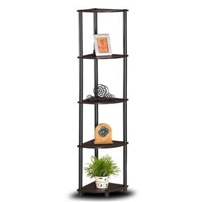 5-Tier Corner Display Shelf Bookcase
