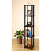 5-Tier Square Corner Display Shelf Bookcase