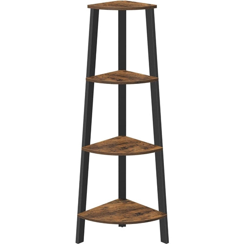 Narrow 3-Shelf Corner Bookcase