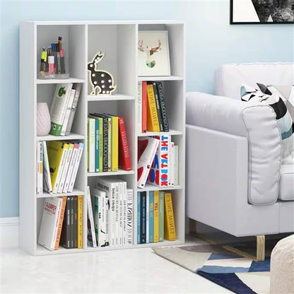 Modern 11-Cube Open Shelves Bookcase