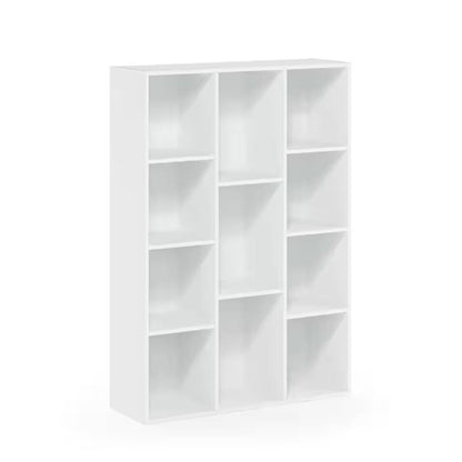 Modern 11-Cube Open Shelves Bookcase