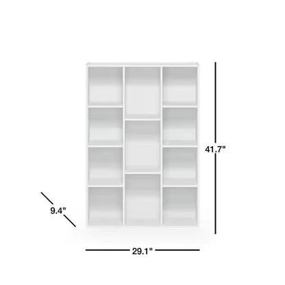 Modern 11-Cube Open Shelves Bookcase