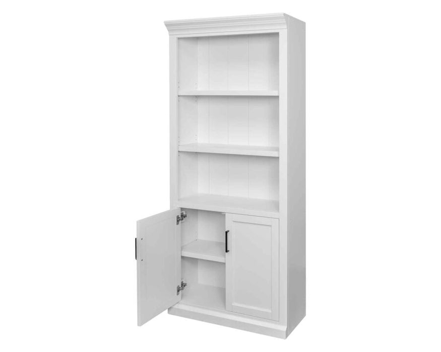 ABBY 78″ H Bookcase with Doors