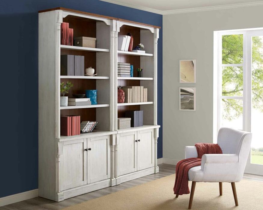 Durham 94″ H Two Tall Bookcase with Lower Doors