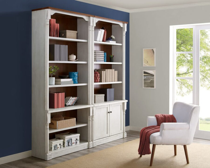 Durham 94″ H Two Tall Bookcase with Lower Doors