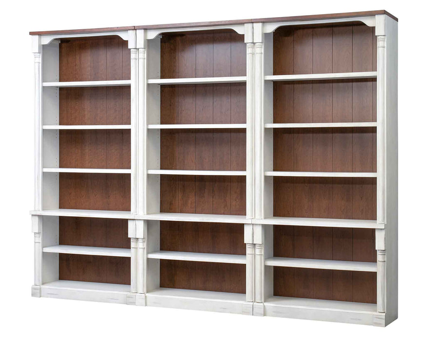 Durham 94″ H Three Tall Open Bookcase