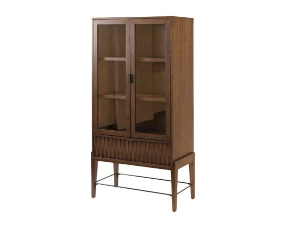 Delray 72″ H Glass Door Bookcase/Display Cabinet