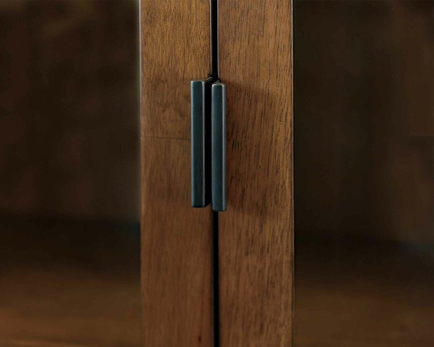 Delray 72″ H Glass Door Bookcase/Display Cabinet