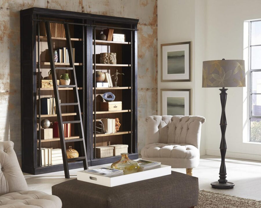 Toulouse 94″ H Two Bookcases with Ladder