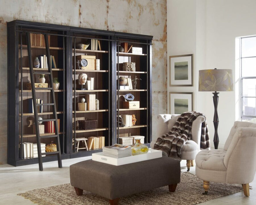 Toulouse 94″ H Three Bookcases with Ladder