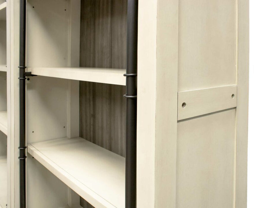 Toulouse 94″ H Three Bookcases with Ladder