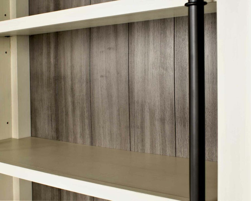Toulouse 94″ H Three Bookcases with Ladder