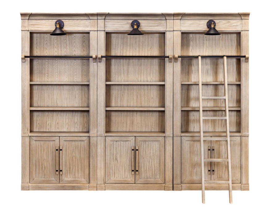 Willow Lane 94″ H Three Tall Bookcases
