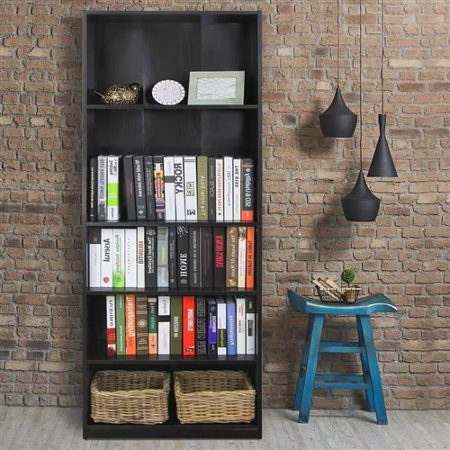 71-inch Tall 5-Shelf Bookcase