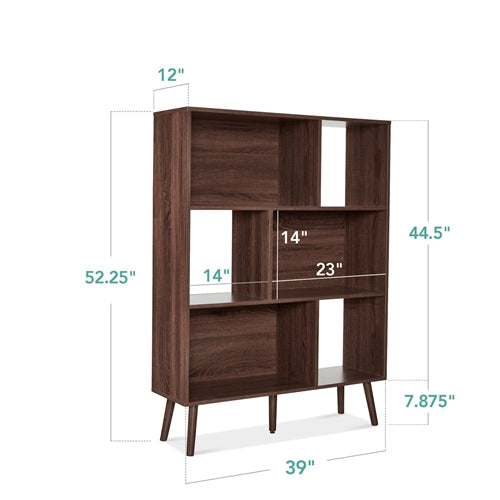 Mid Century Modern Bookcase Storage