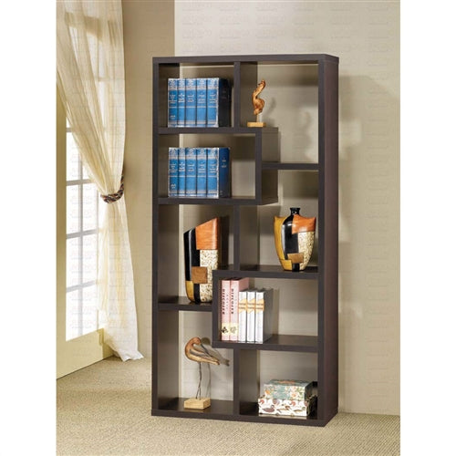 Modern 70-in High Display Cabinet Bookcase