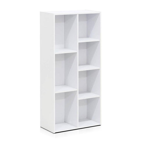 Modern 7-Shelf Bookcase 42-Inch