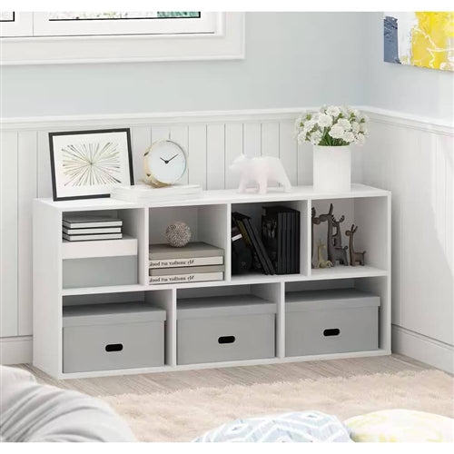 Modern 7-Shelf Bookcase 42-Inch