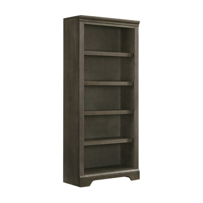 Intercon - San Mateo 72" Bunching Bookcase | Gray - SM-HO-7232B-GRY-C