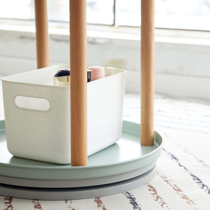 Storage Rotating Bookshelf, 4 Tier Bookcase / Large-Capacity Storage Space, Multifunctional Storage Rack, Compact Design, For Living Room, Bedroom, Study Room, Kitchen