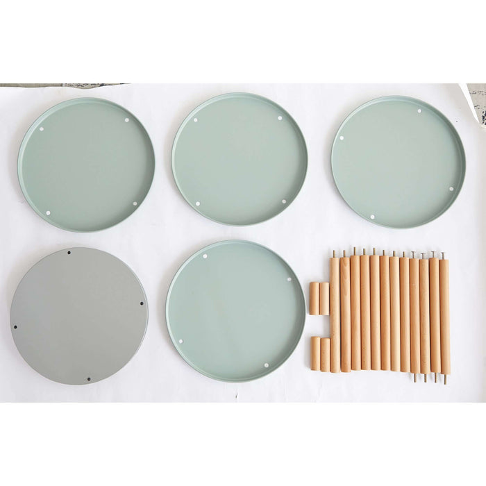 Storage Rotating Bookshelf, 4 Tier Bookcase / Large-Capacity Storage Space, Multifunctional Storage Rack, Compact Design, For Living Room, Bedroom, Study Room, Kitchen