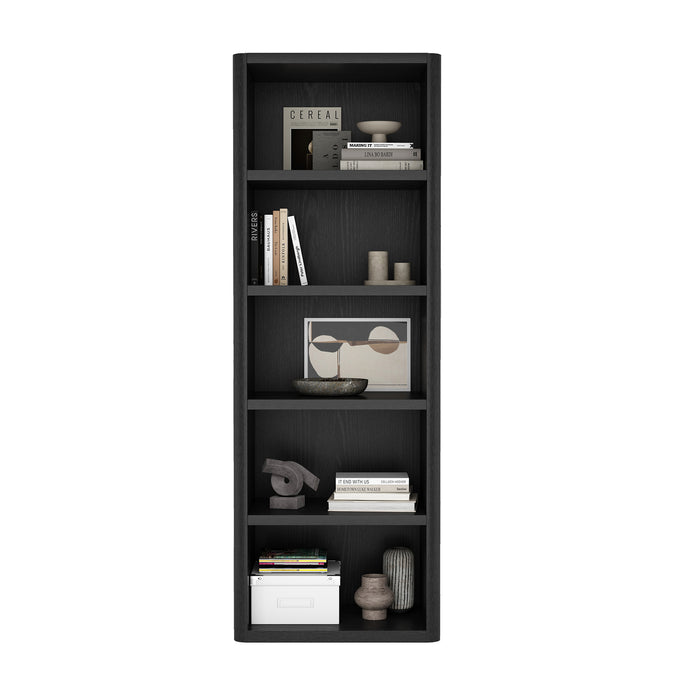Rivington Modern 28" Open Bookcase in Black
