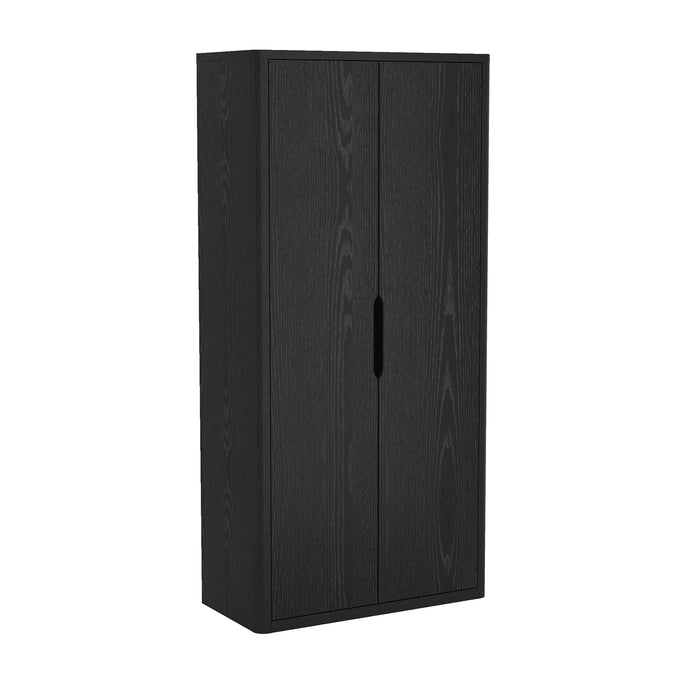 Rivington Modern 38" Bookcase Cabinet in Black - Set of 3