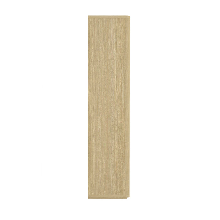 Rivington Modern 38" Bookcase Cabinet in Natural Oak - Set of 2