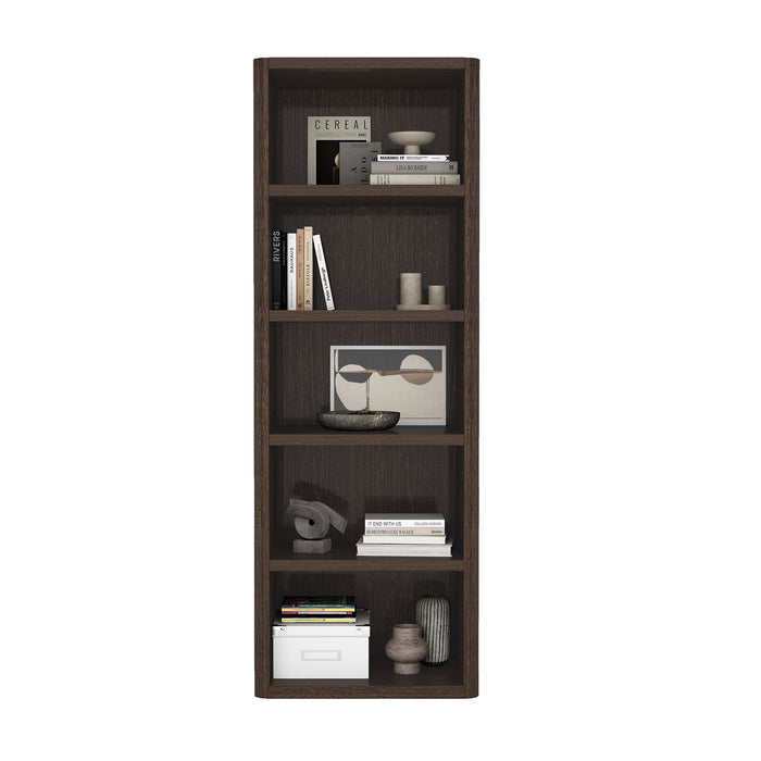 Rivington Modern 28" Open Bookcase in Dark Walnut - Set of 3