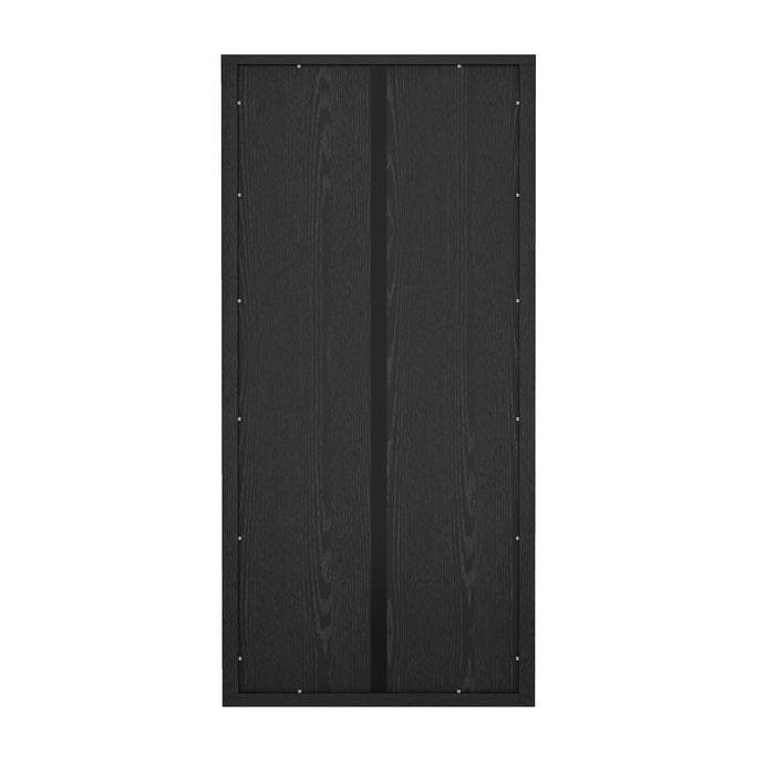 Rivington Modern 38" Bookcase Cabinet in Black - Set of 2