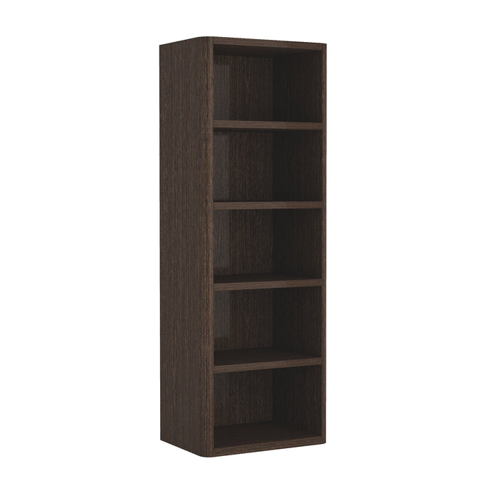 Rivington Modern 28" Open Bookcase in Dark Walnut