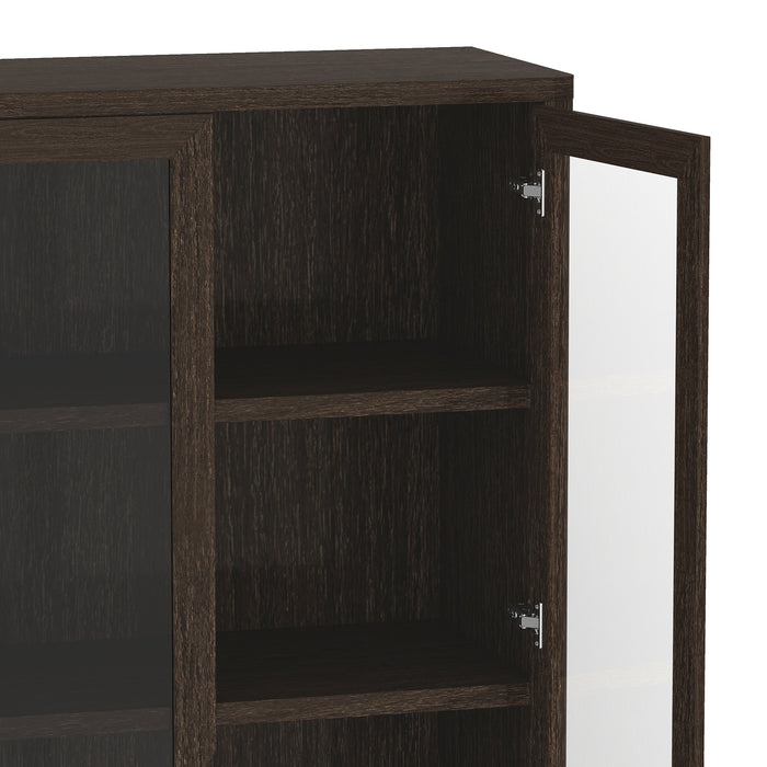 Rivington Modern 38" Bookcase Cabinet in Walnut - Set of 3