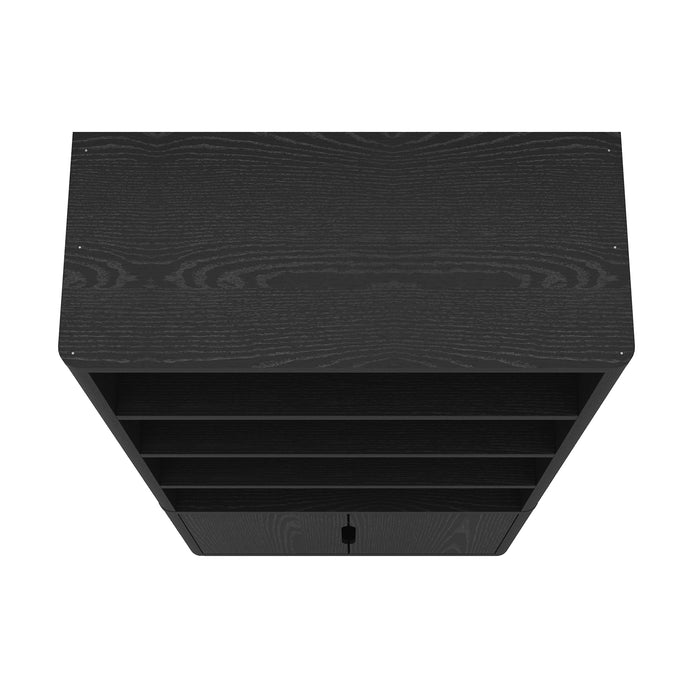 Rivington Modern 40" Bookcase Cabinet in Black - Set of 3