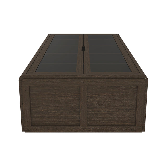 Rivington Modern 38" Bookcase Cabinet in Walnut - Set of 3
