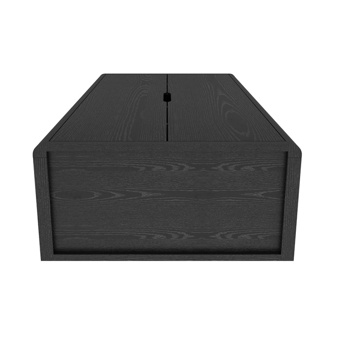 Rivington Modern 38" Bookcase Cabinet in Black - Set of 3